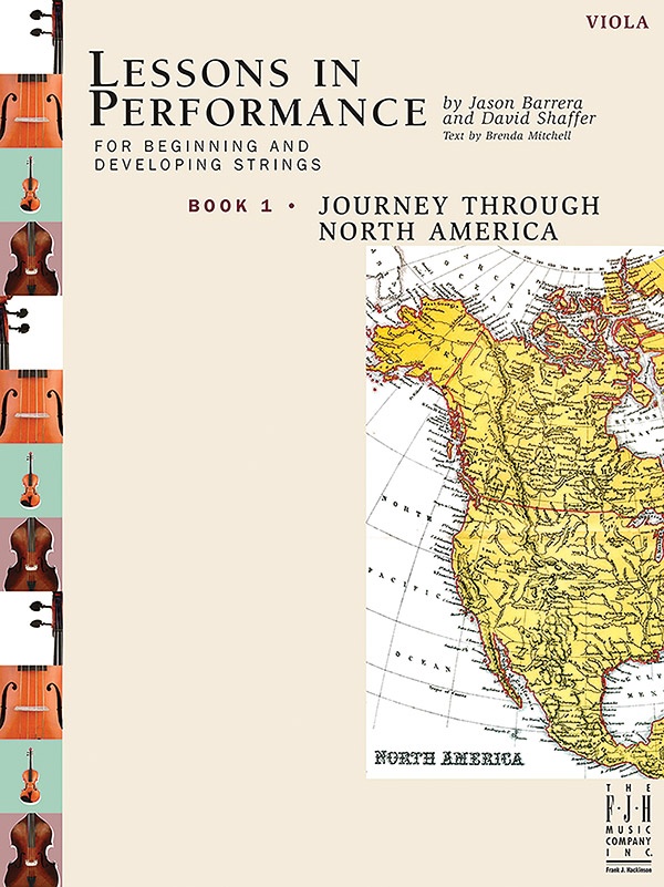 Lessons In Performance Book 1, Journey Through North America - Viola Book