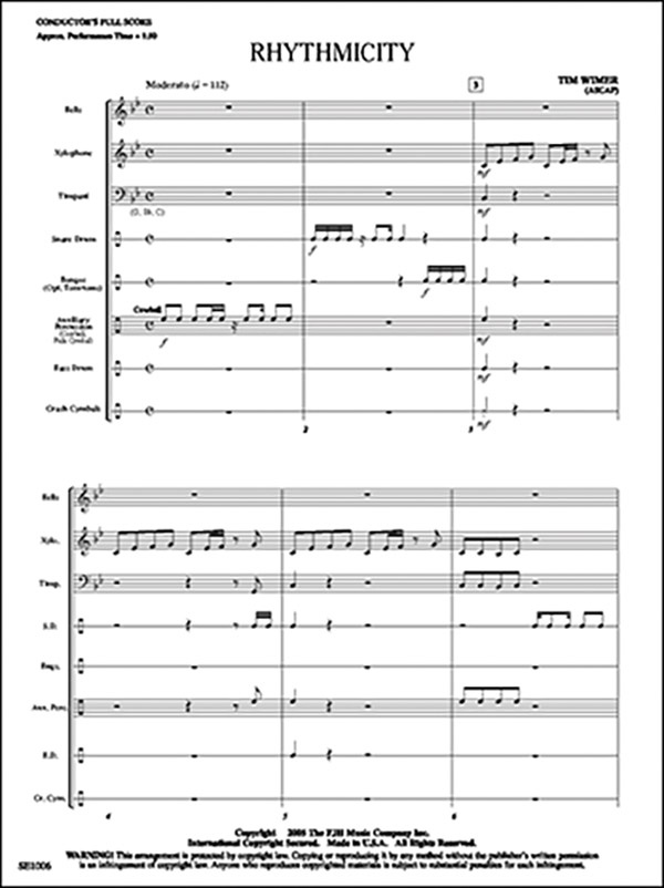 Rhythmicity Conductor Score & Parts