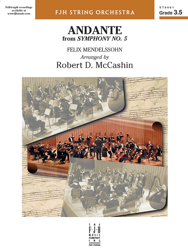 Andante From Symphony No. 5 Conductor Score & Parts