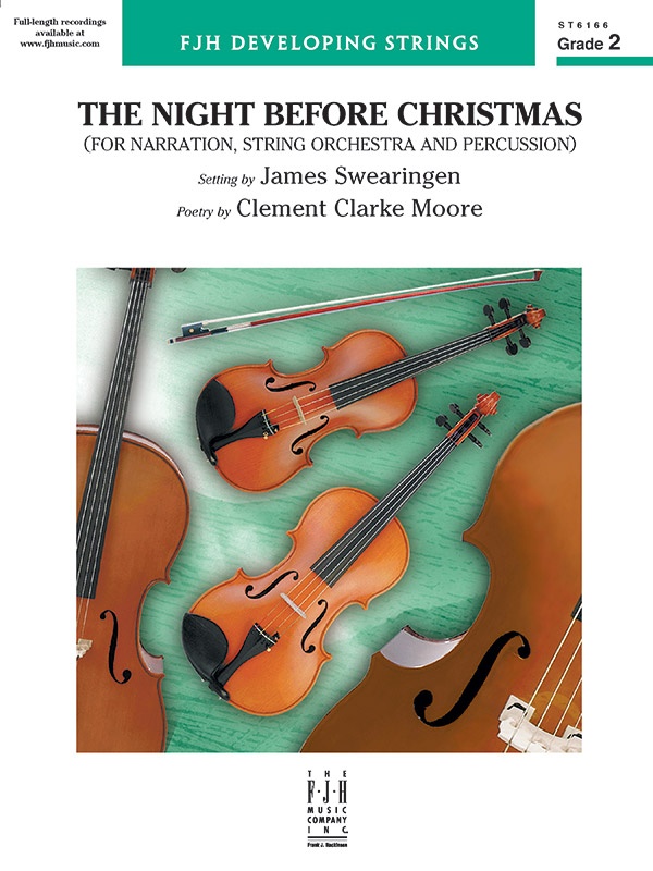The Night Before Christmas For Narration, String Orchestra, And Percussion Conductor Score & Parts