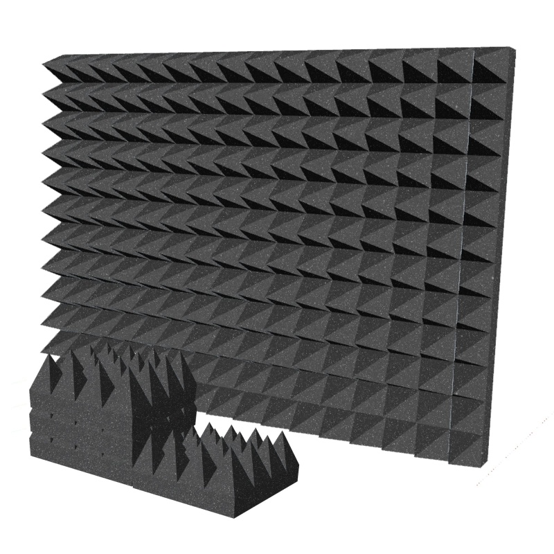 Arrowzoom Pyramid 10/15Cm Thick Acoustic Foam Series Pro - Black - Kk1471