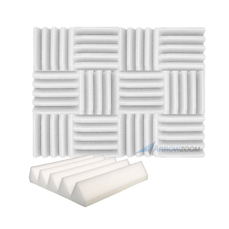 Arrowzoom Acoustic Wedge Tiles Adhesive Backed Foam- Solid Colors - Kk1134