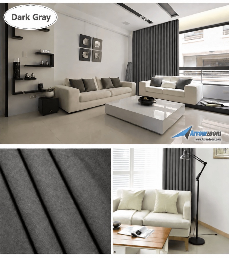 Pitch-Black Bedroom In 10 Seconds — Blackout + Thermal Curtain (Kk1145)