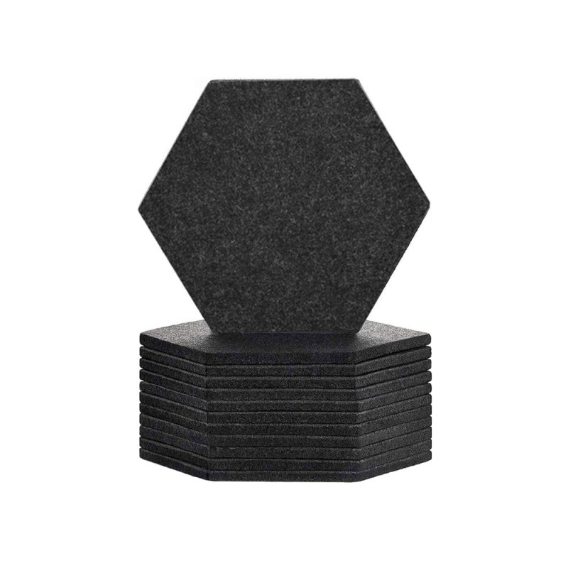 Arrowzoom Hexagon Felt Sound Absorbing Wall Panel - Solid Color - Kk1224
