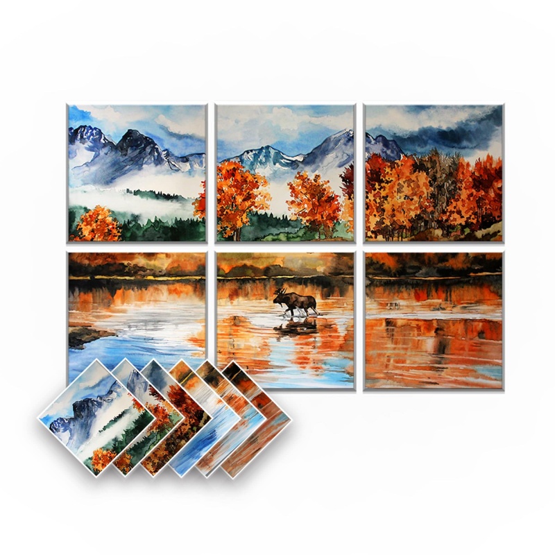 Arrowzoom Artwork Self-Adhesive Felt Art Wall Panels - Kk1398