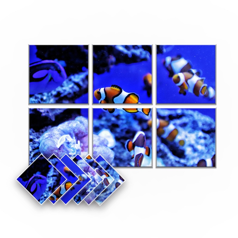 Arrowzoom Aquarium Self-Adhesive Felt Art Wall Panels - Kk1402