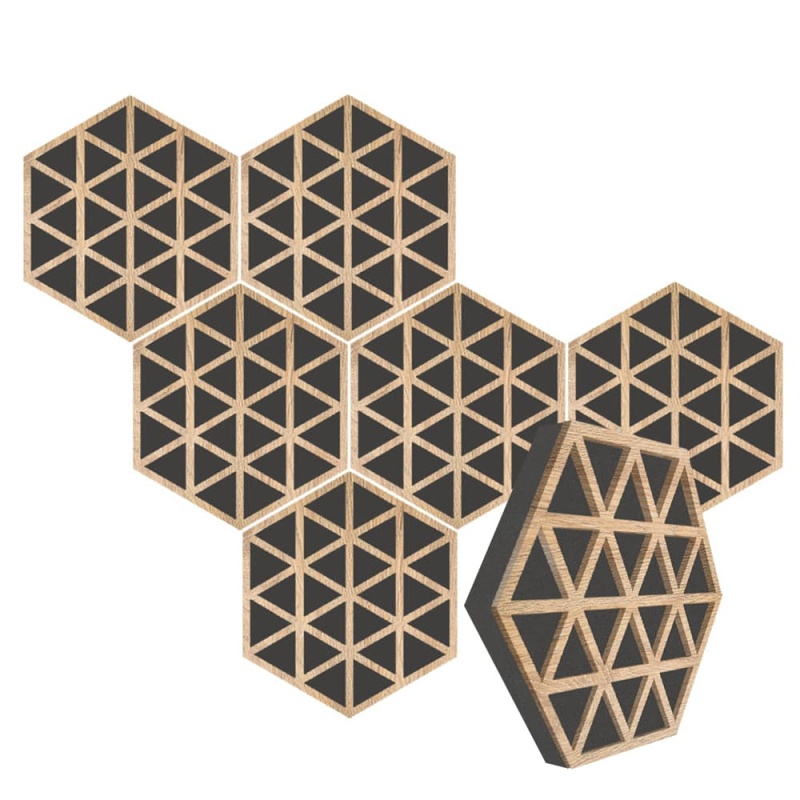 Isometric Triangle Hexagon Diffuser + Absorber (Kk1417)