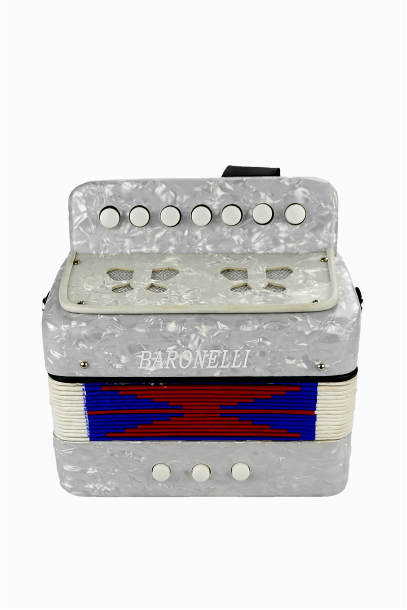 Baronelli Wooden Kids Mini Accordion White