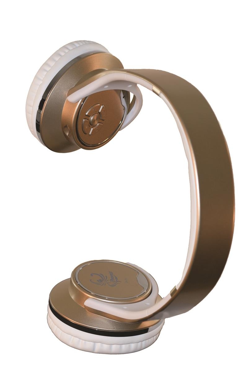 Twist-Out Wireless Bluetooth Stereo Speaker & Headphones Rose Gold