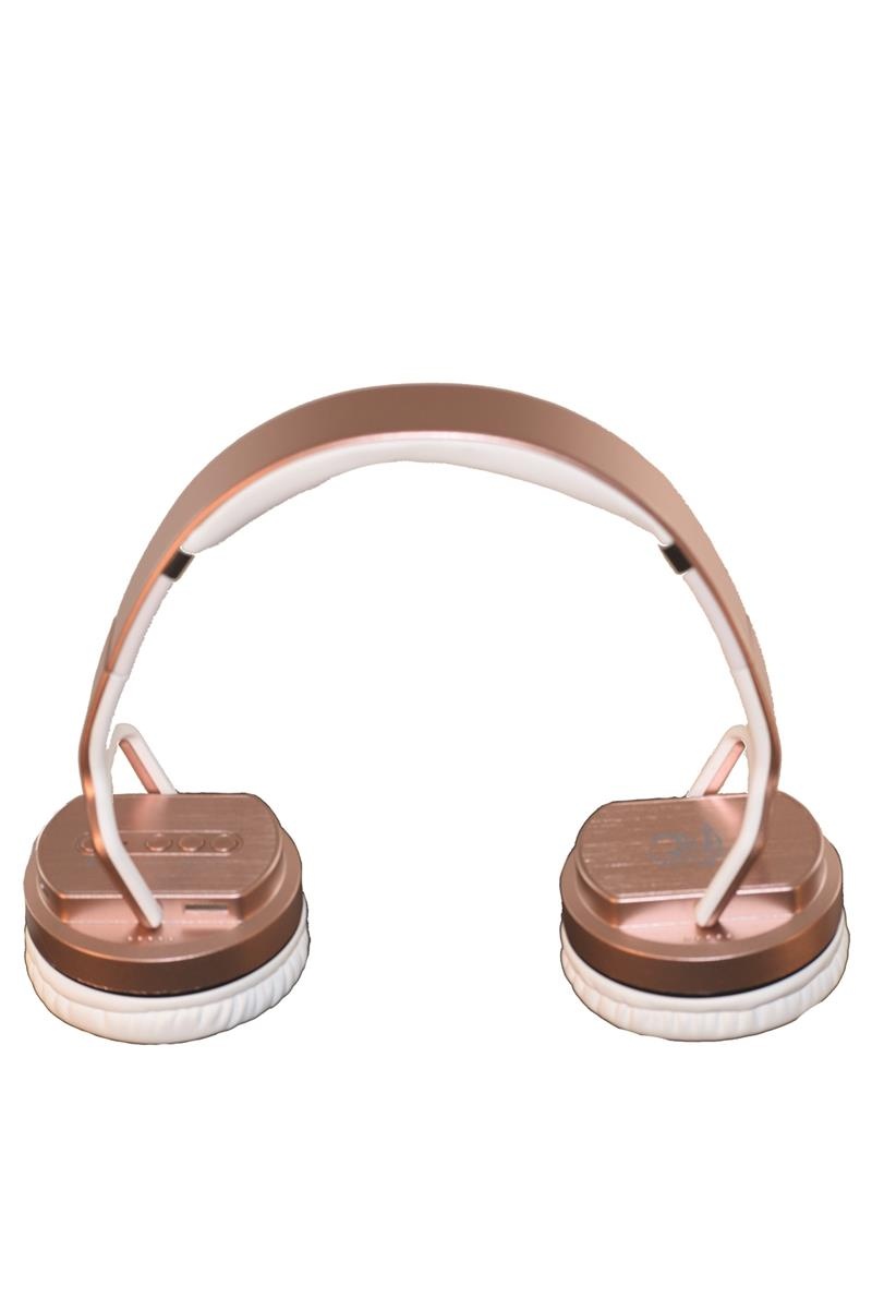 Twist-Out Wireless Bluetooth Stereo Speaker & Headphones Gold