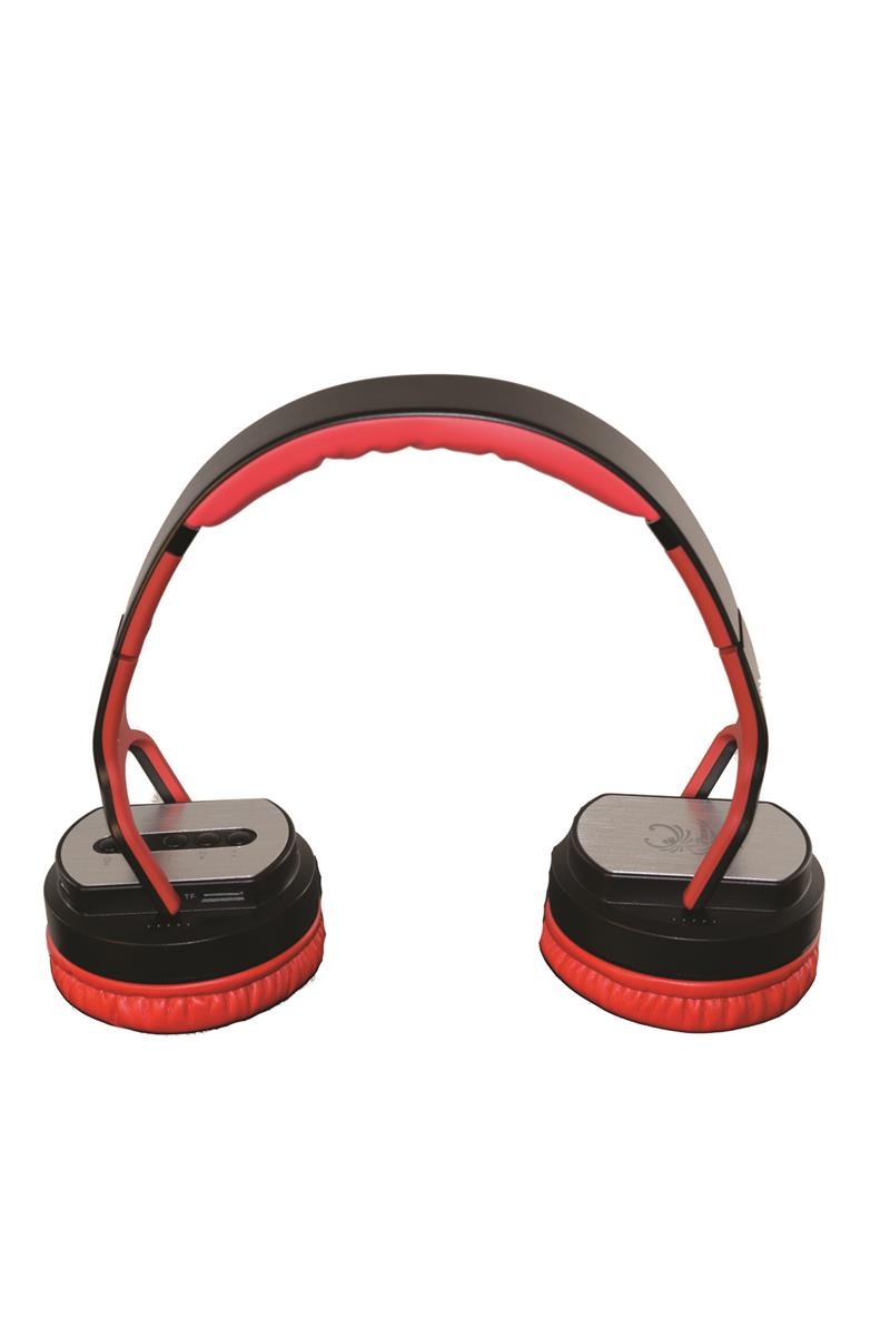 Twist-Out Wireless Bluetooth Stereo Speaker & Headphones Red