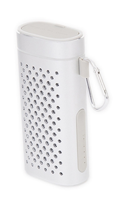2 In 1 Bluetooth Speaker With 4400Mah Power Bank Silver