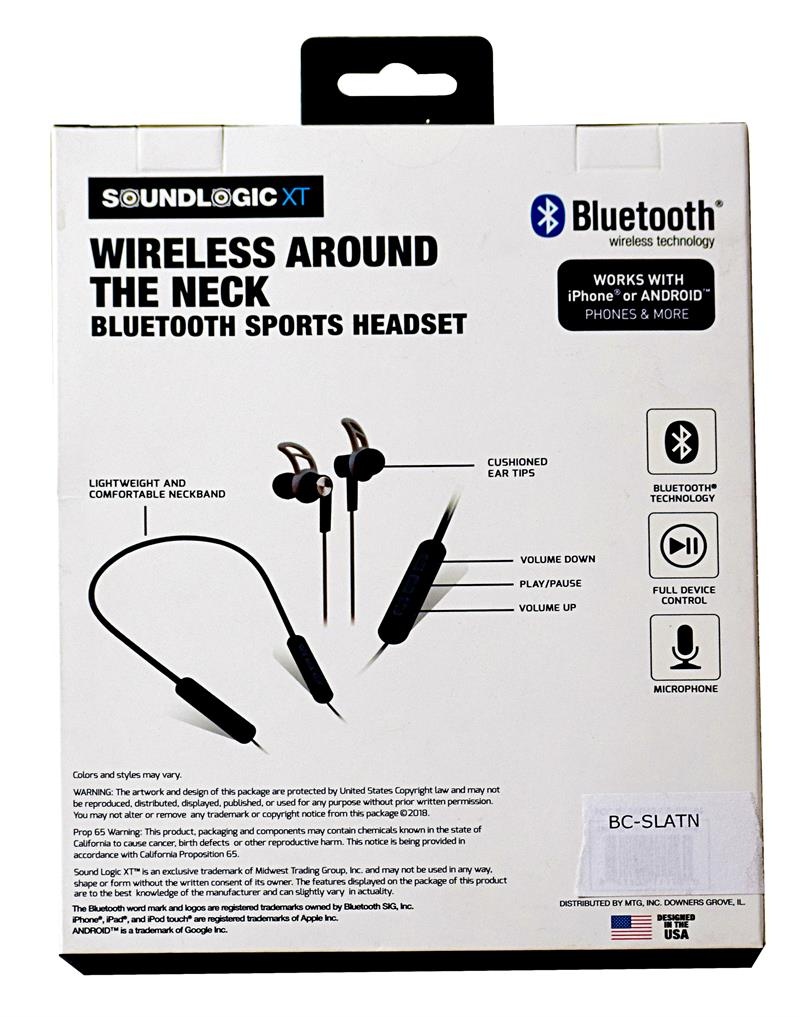 Wireless Around The Neck Bluetooth Sports Headset