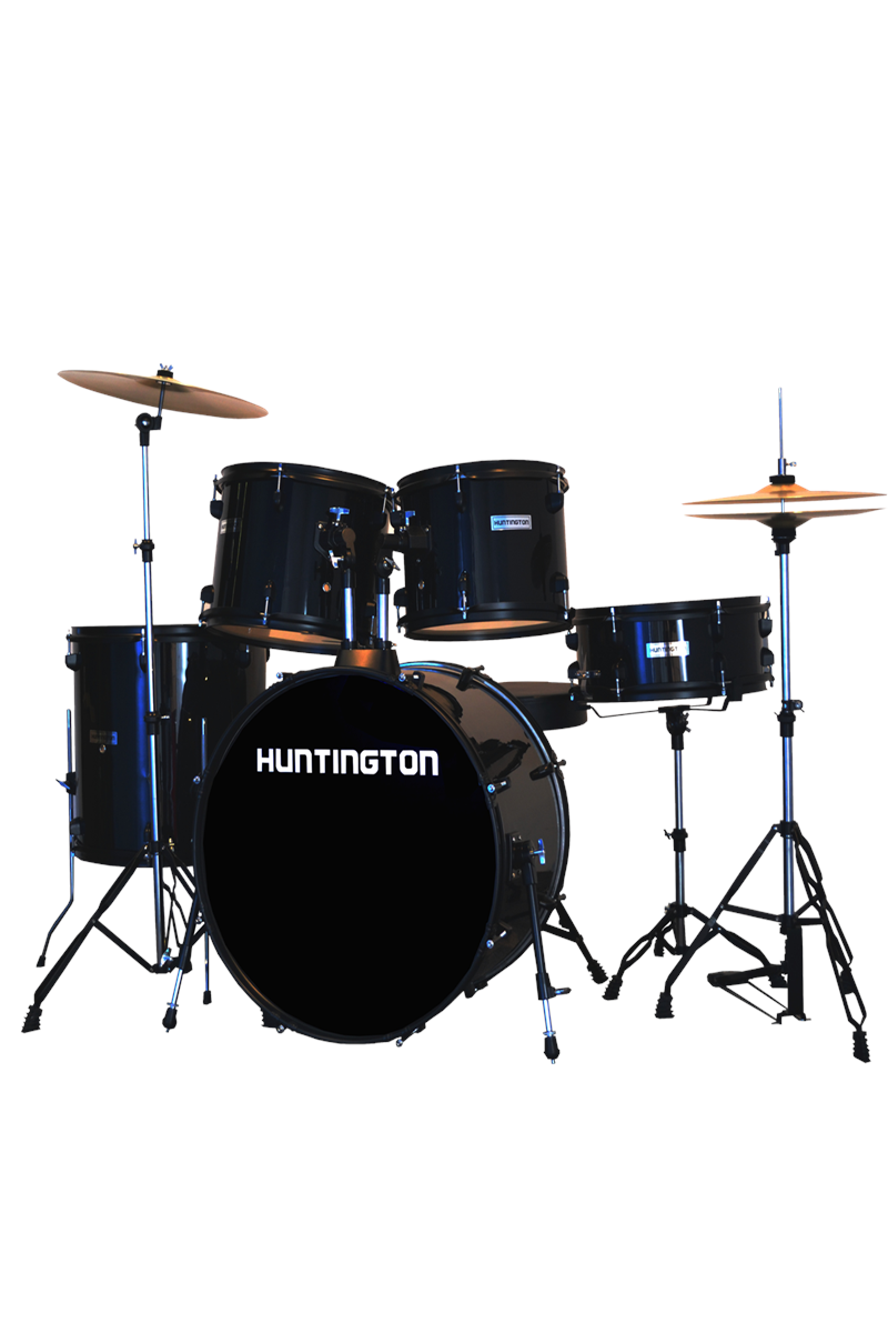 Huntington 5 Piece Drum Kit Black