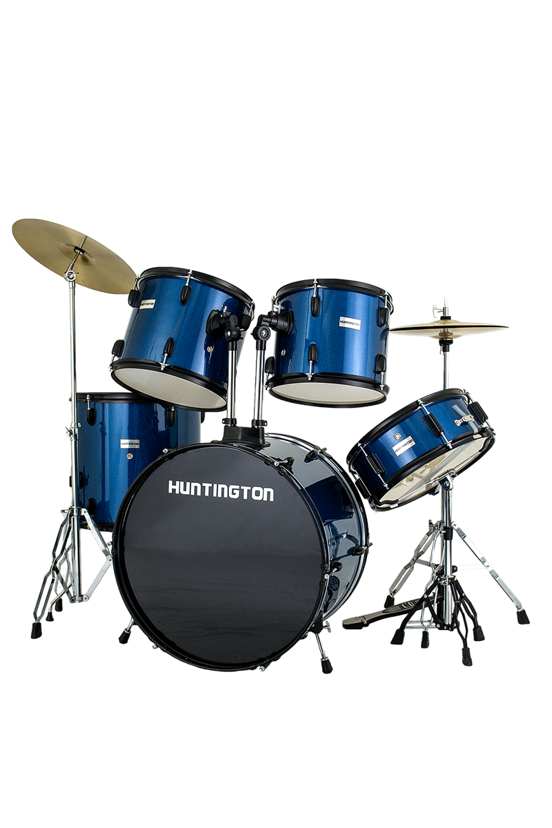 Huntington 5 Piece Drum Kit Sparkle Blue