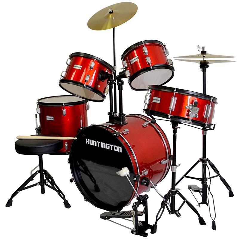Huntington 5 Piece Drum Kit Fusion Size Red