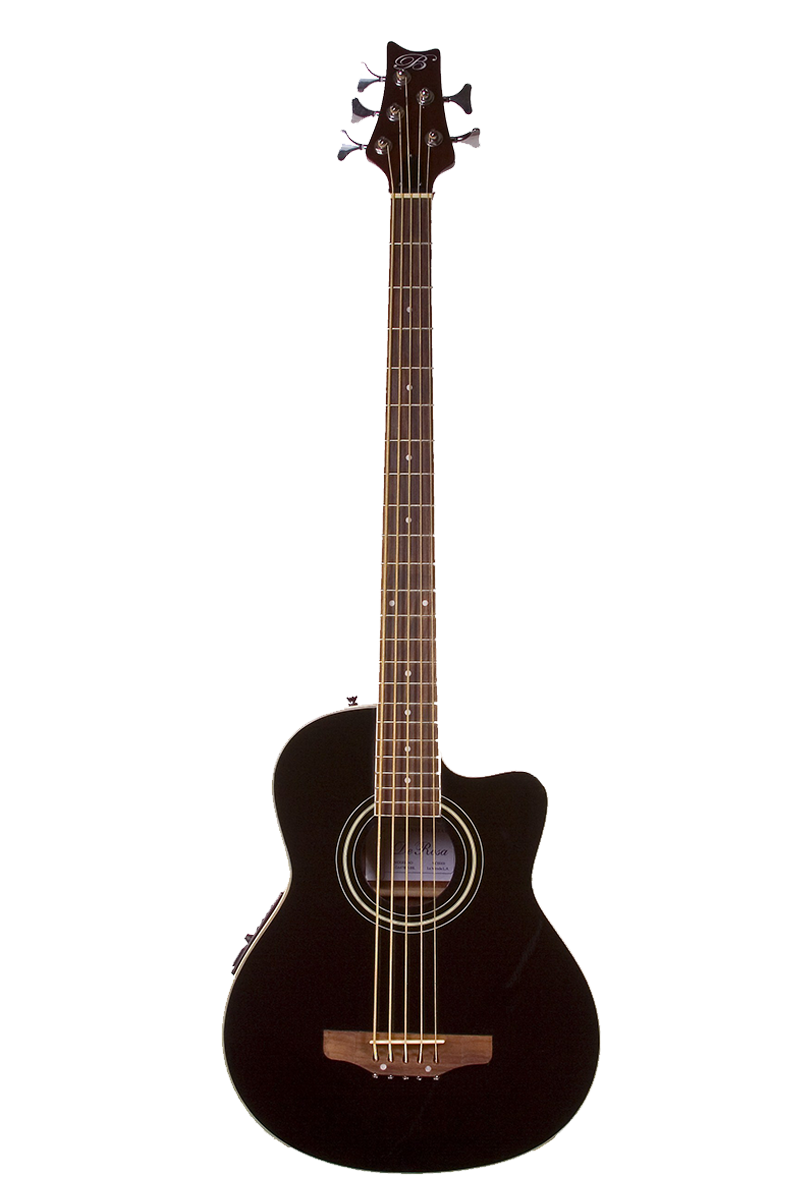 De Rosa 5 String Cutaway Acoustic-Electric Bass Guitar