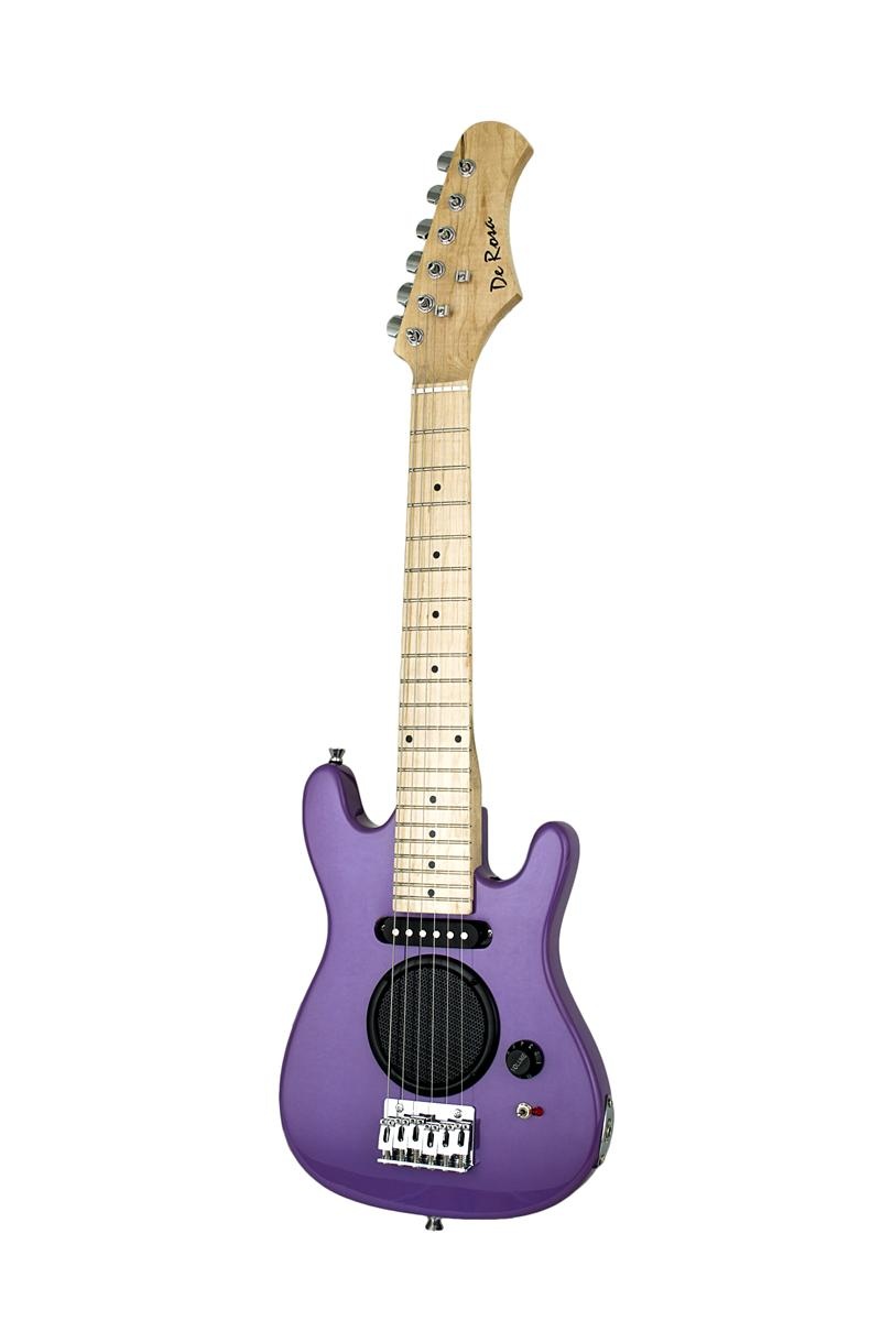 De Rosa Guitar With Built-In-Amp Purple