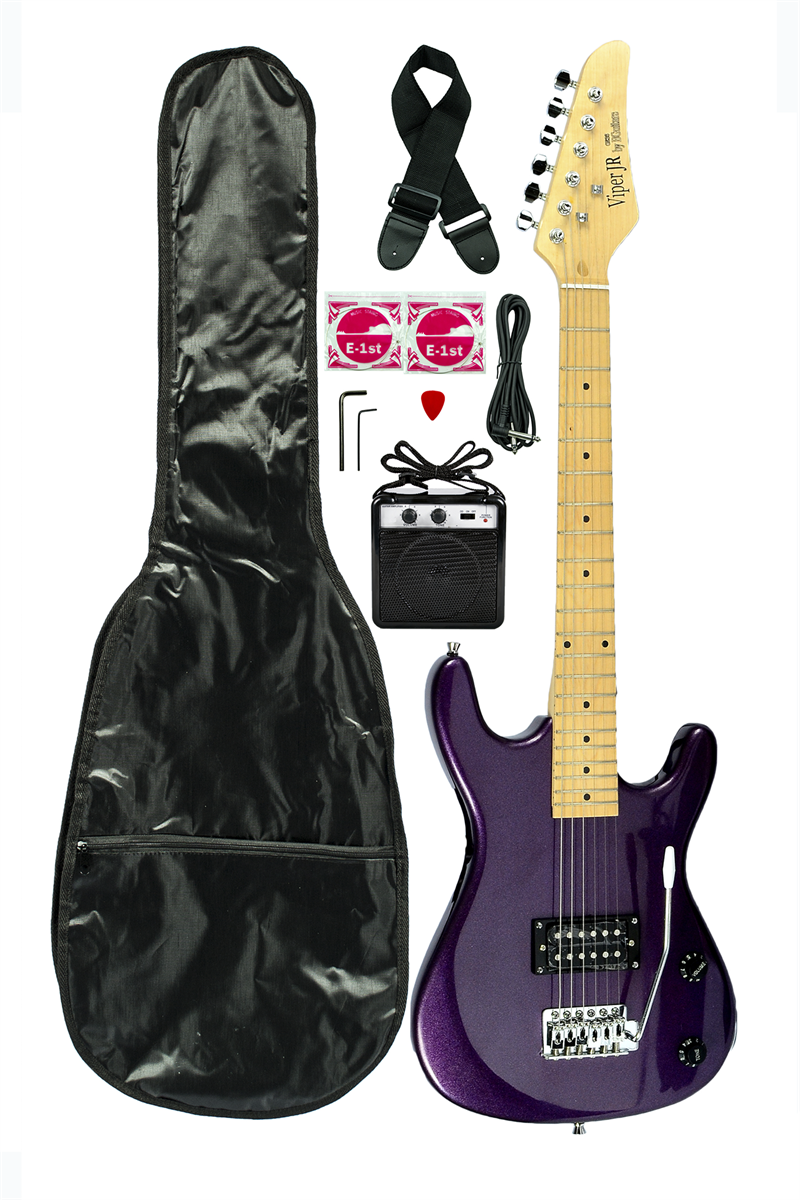 Viper Junior Electric Guitar Combo Metallic Purple