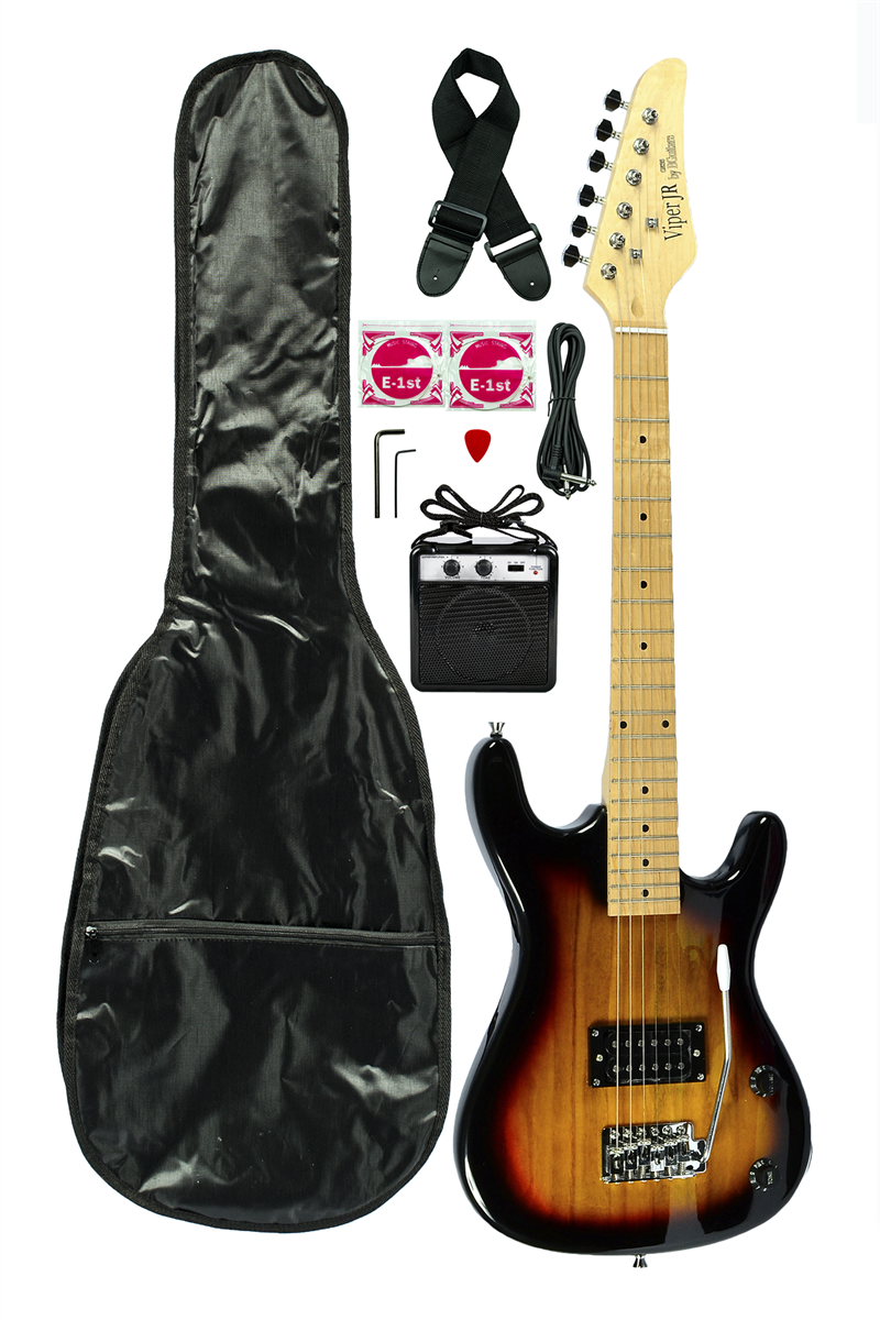 Viper Junior Electric Guitar Combo Tobacco Sunburst
