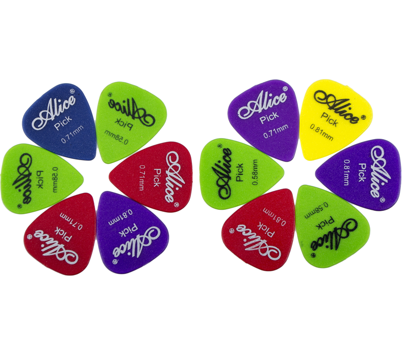 Alice Matte Clear Picks-12 Pack