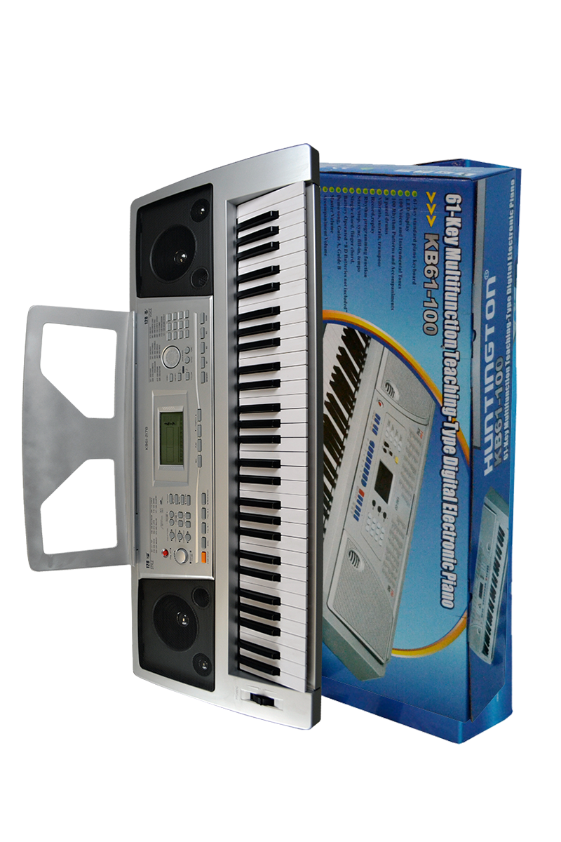 Huntington 61 Key Electric Keyboard Silver