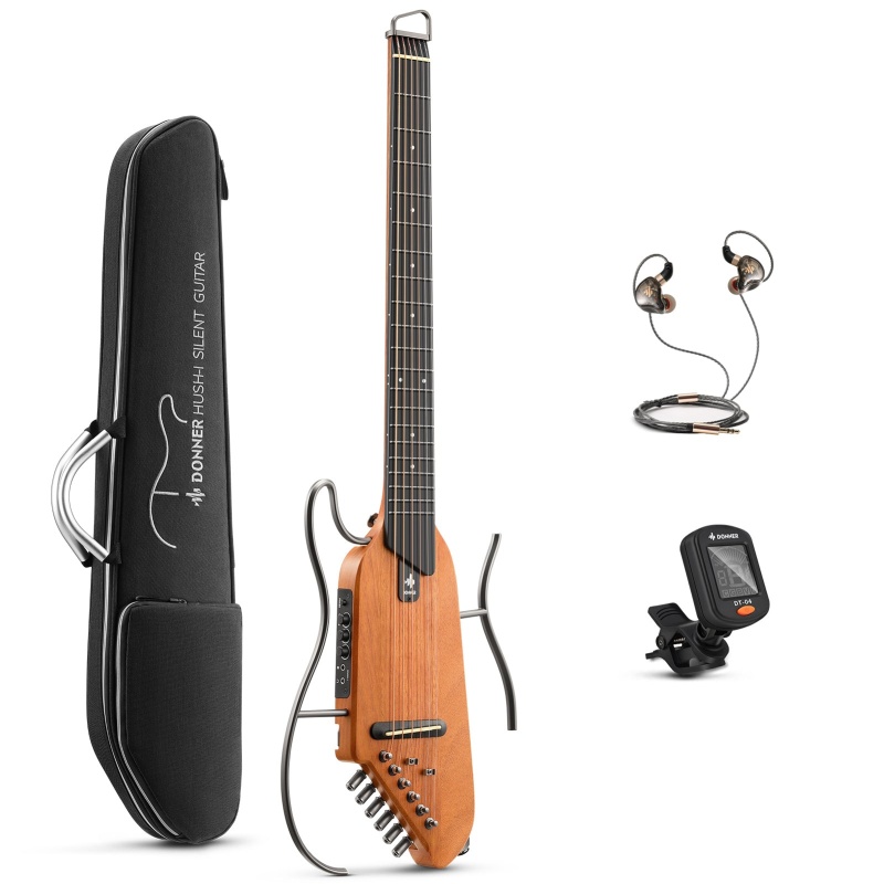 【Openbox】Donner Hush I Acoustic-Electric Guitar Kit For Travel Practice