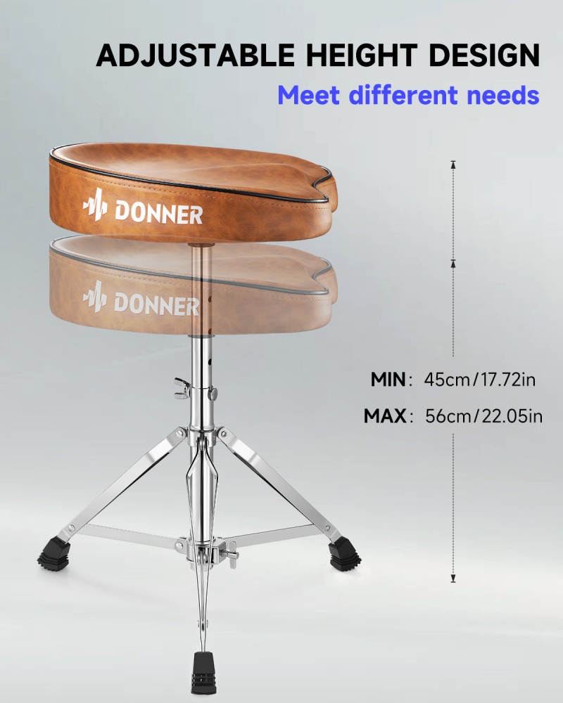 Donner Dt-50 Saddle Drum Throne Brown