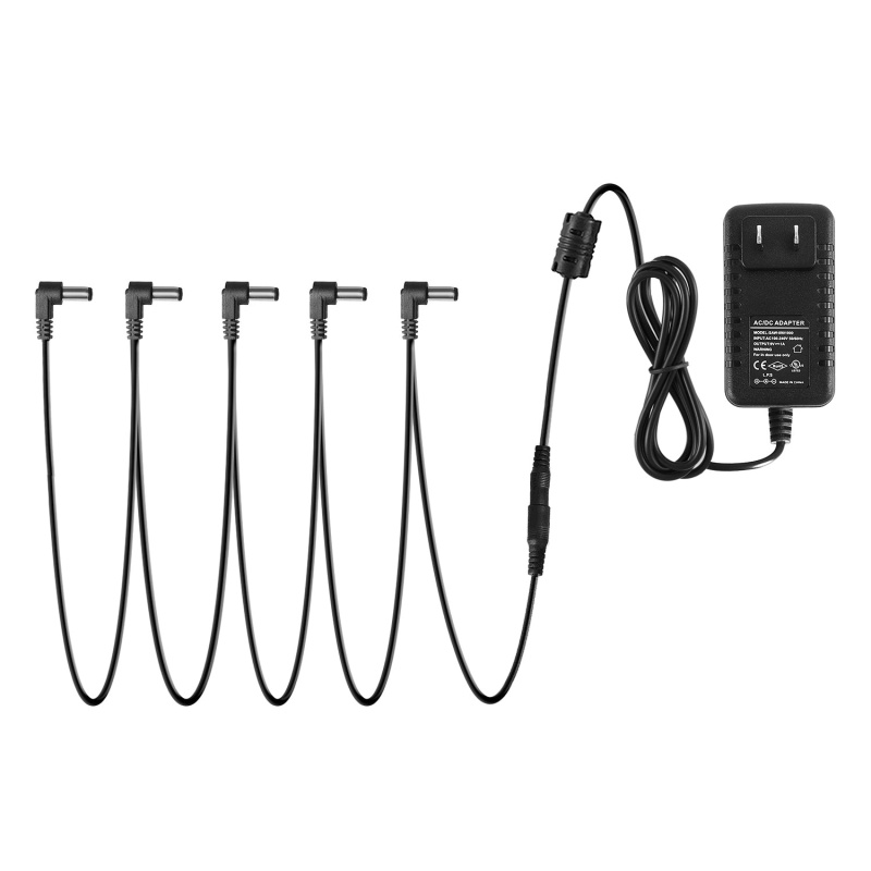 Donner Dpa-1 Guitar Power Adapter Output 9V Dc 1A With 5 Way Daisy Chain