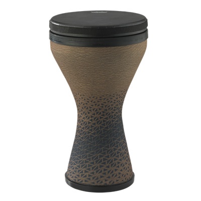 Remo Festival Doumbek, Pre-Tuned, 10" Diameter, 17.5" Height, Black Suede™ Fliptop® Replaceable, Cafe