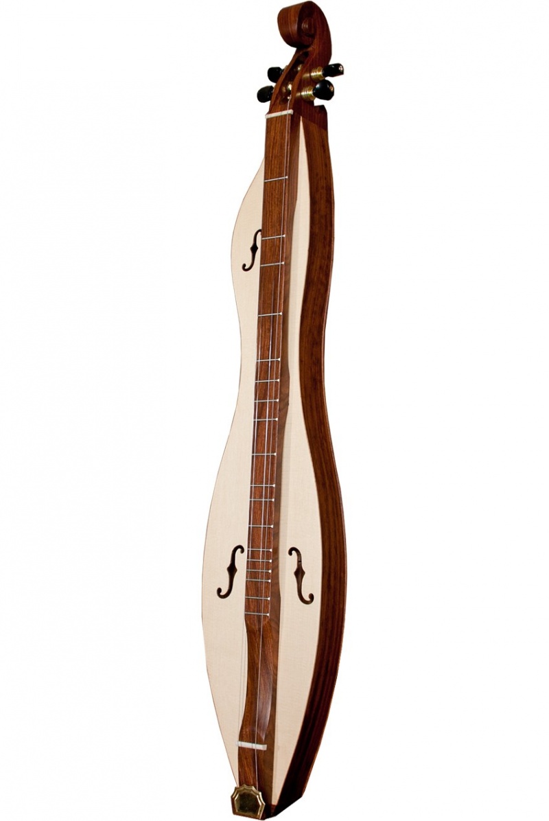 Roosebeck Mountain Dulcimer 4-String Cutaway Upper Bout F-Holes Scrolled Pegbox