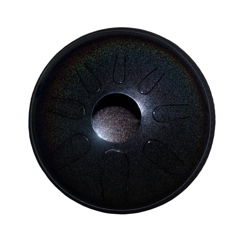 Idiopan Domina 12-Inch Tunable Steel Tongue Drum With Pickup - Dark Agate