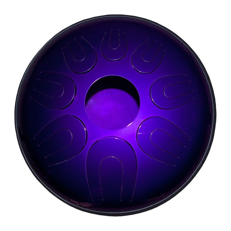 Idiopan Dual Tone 14-Inch Tunable Steel Tongue Drum - Royal Purple