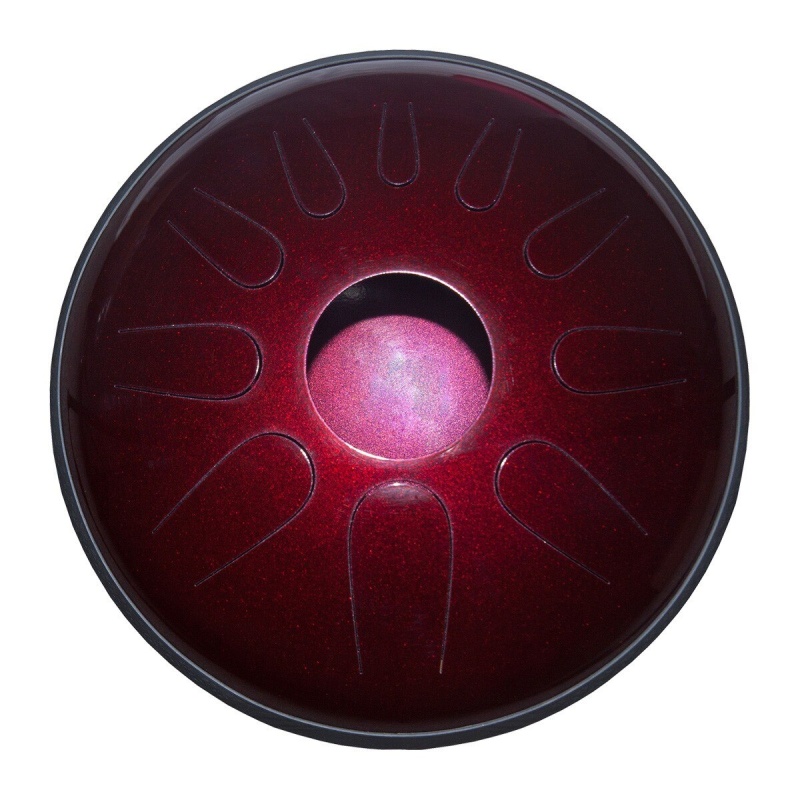 Idiopan Dominus 14-Inch Tunable Steel Tongue Drum - Ruby Red *Blemished