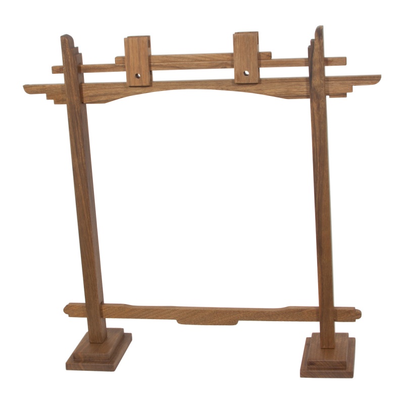 Dobani Pedestal Gong Stand 10-Inch - Walnut