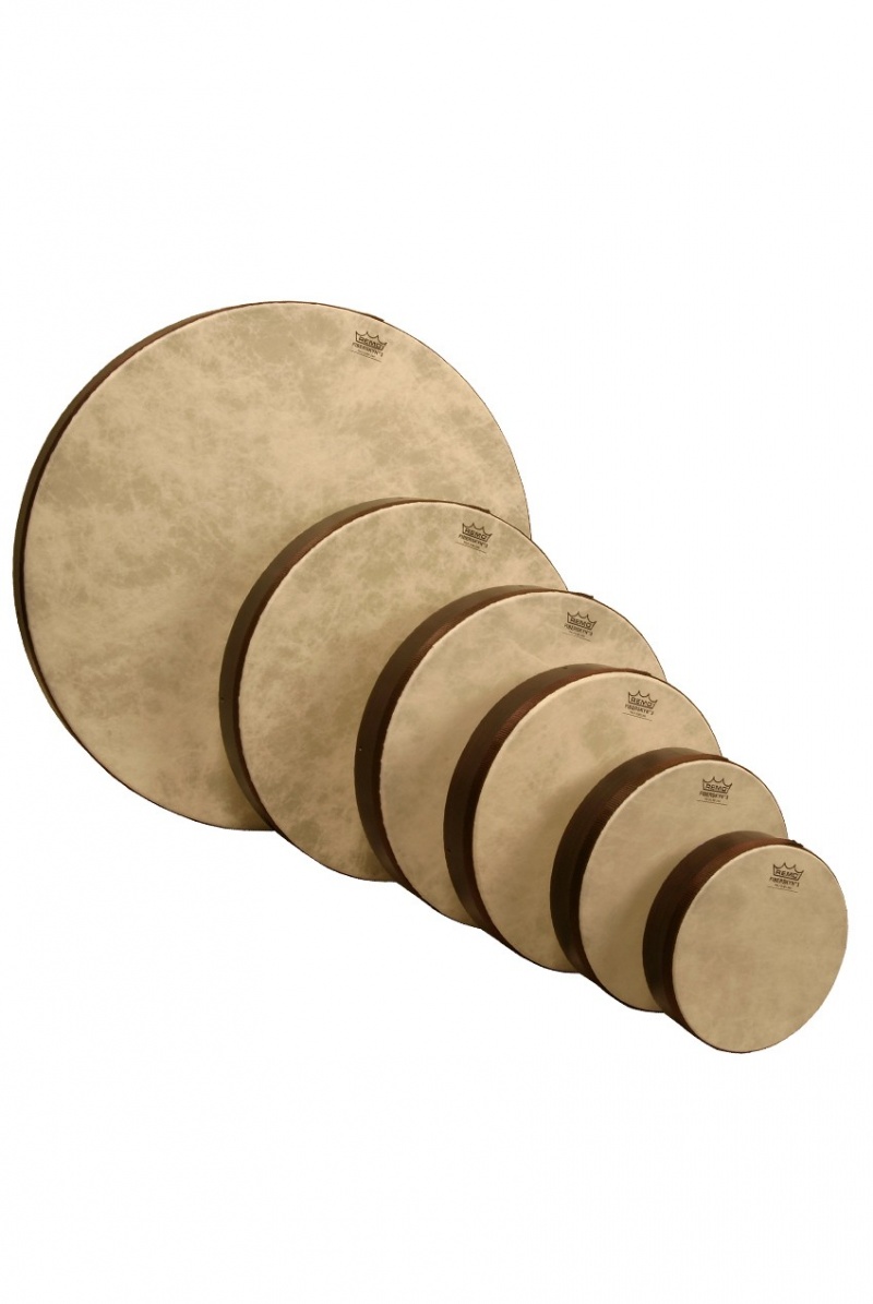 Remo Frame Drums With Fiberskyn Heads 6-Pack 8 10 12 14 16 And 22-Inch