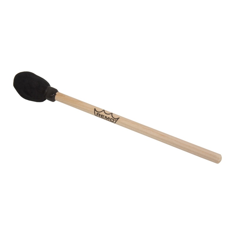 Remo Mallet, 1/2-Inch X 12-Inch, Wood Handle, Foam Head, Soft Black Cover - Black