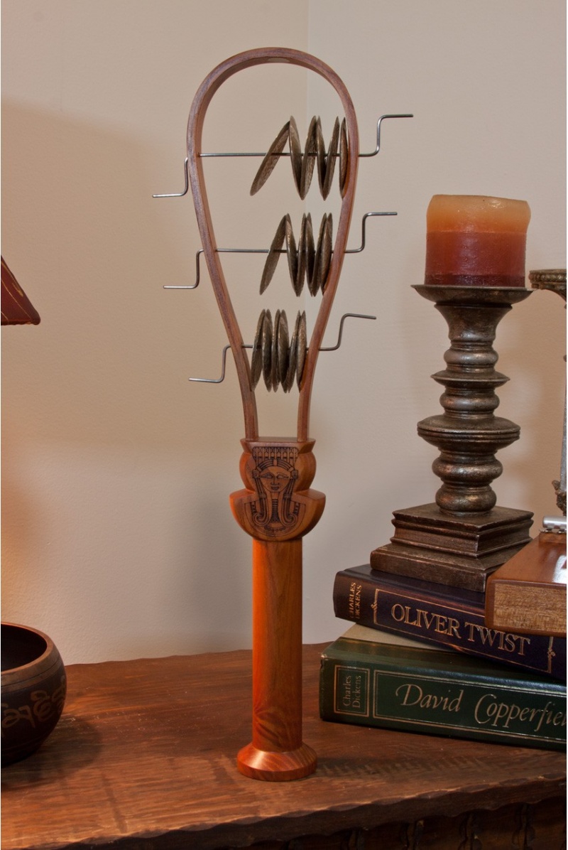 Tahya Ceremonial Systrum - Red Cedar 16-Inch Tall