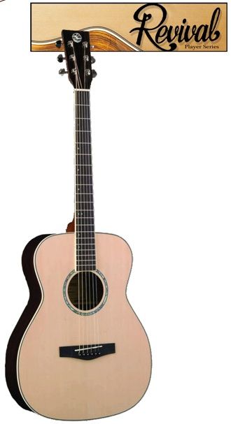 Revival Spruce Top, Black Walnut Thin Body Guitar