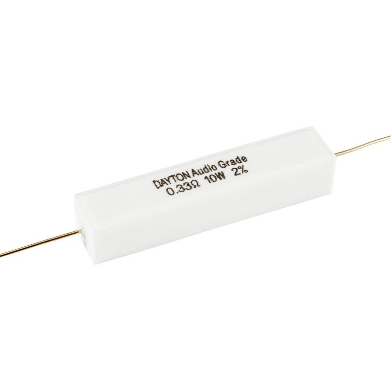 Dayton Audio Dnr-0.33 0.33 Ohm 10W Precision Audio Grade Resistor