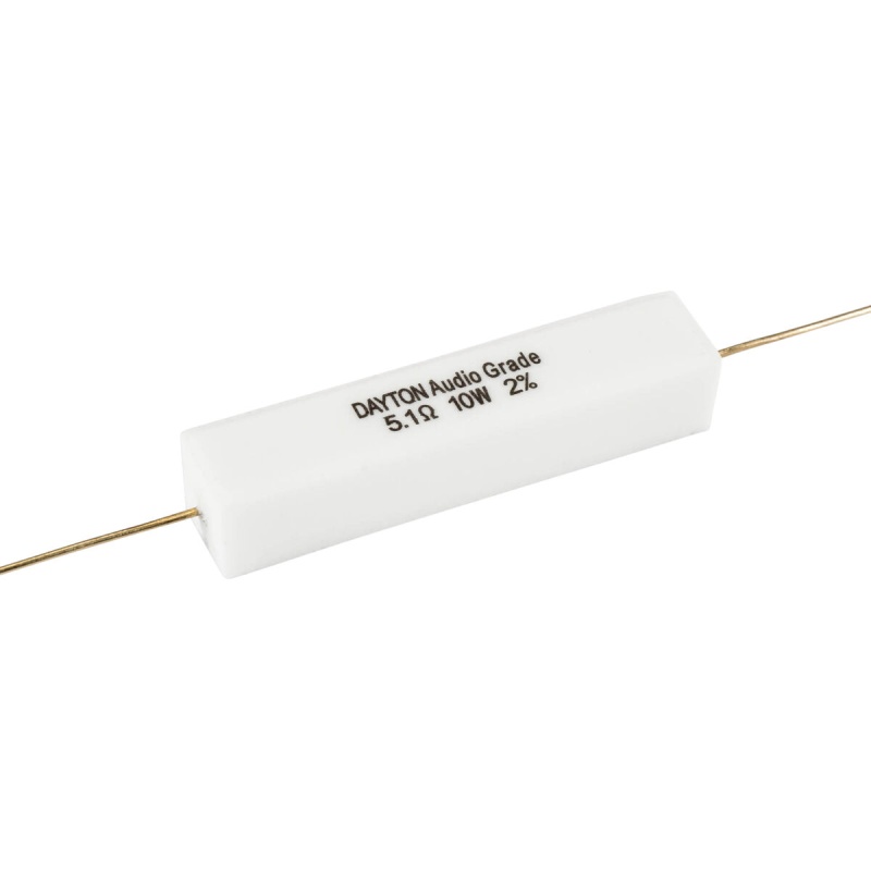 Dayton Audio Dnr-5.1 5.1 Ohm 10W Precision Audio Grade Resistor