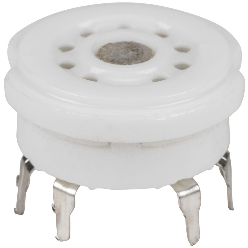 9-Pin Vacuum Tube Socket Ceramic Pc Mount
