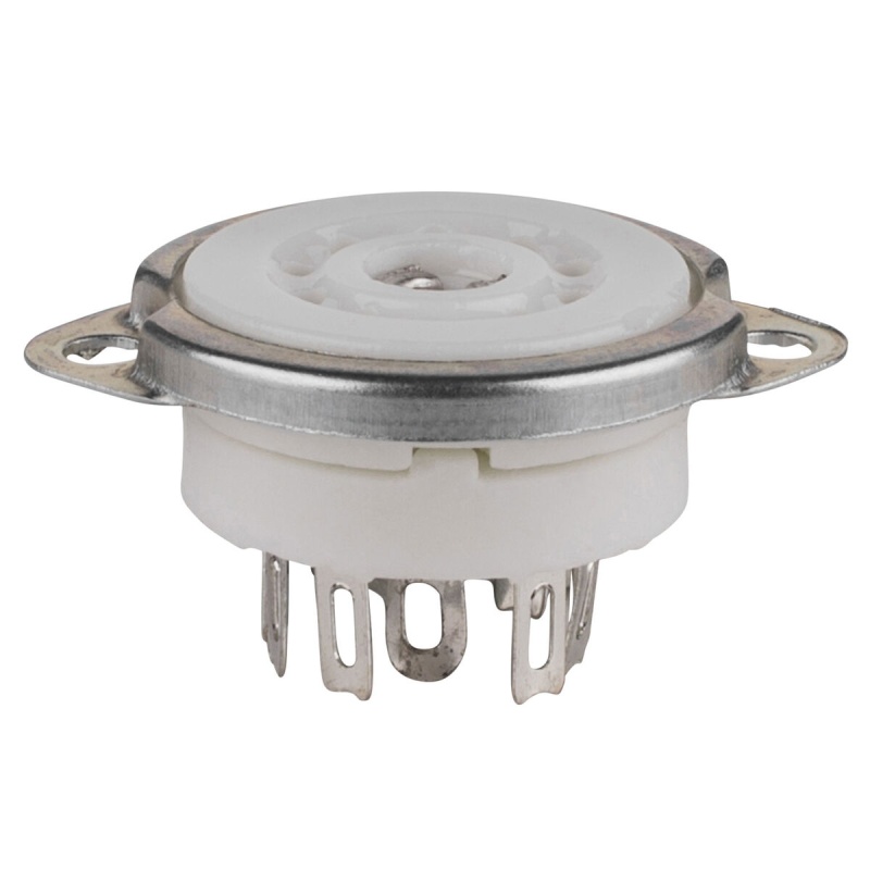 Parts Express 9 Pin Chassis Mount Ceramic Vacuum Tube Socket For 12Ax7 12At7 12Au7 Type Tubes