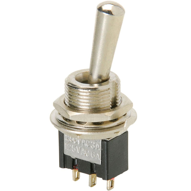 Spdt Mini Toggle Switch With Tapered Knob