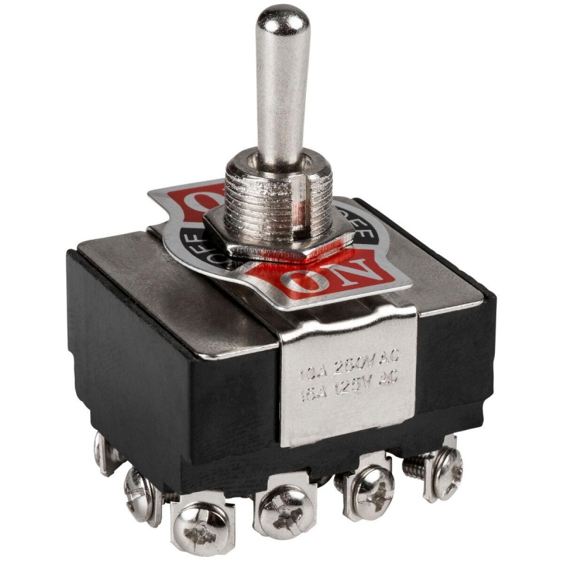 4Pdt Heavy Duty Toggle Switch Center Off