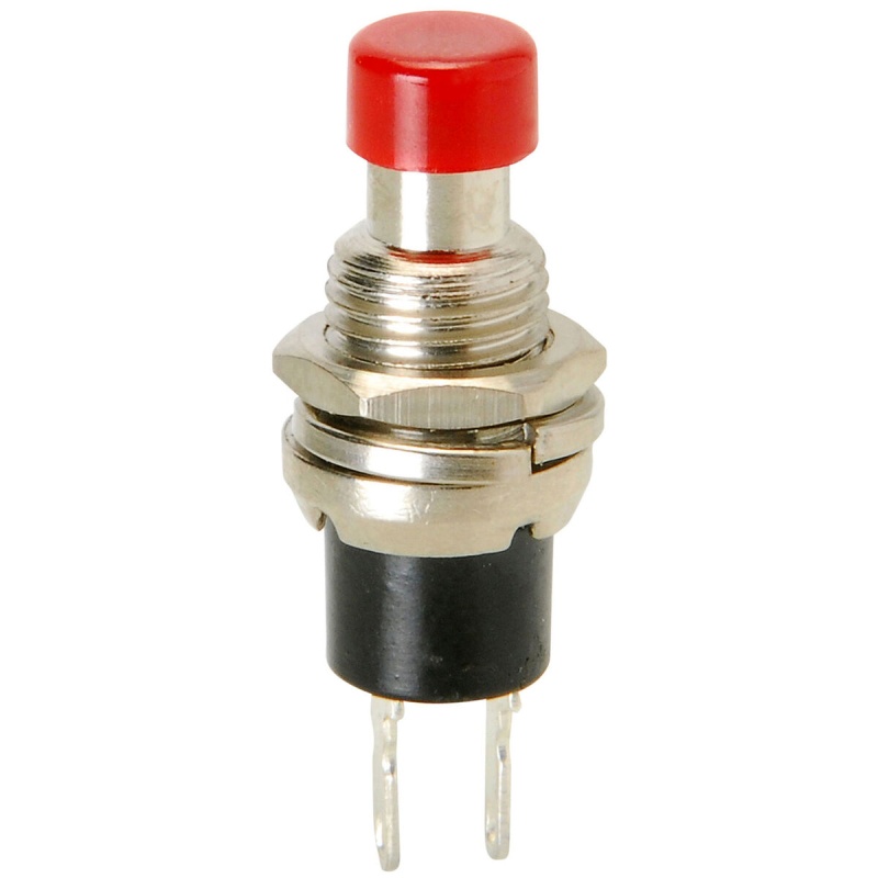 Momentary N.O. Classic Small Push Button Switch Red 3A 125v