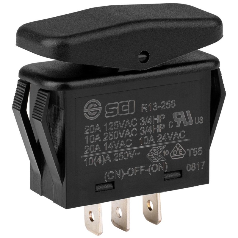 Surf And Turf Guardian Spdt Momentary Ip66 Marine Rocker Switch