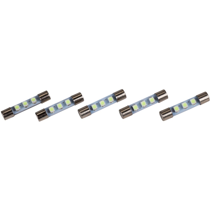 Led Fuse Lamp For Marantz Sansui Kenwood Yamaha Sony - Warm White 8 Volt 5 Pack
