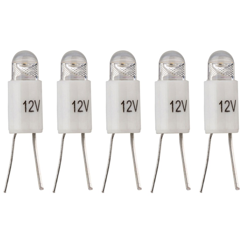 12 Volt Warm White Led Bi-Pin Style Lamp For Marantz Sansui Kenwood Yamaha Sony 5 Pack