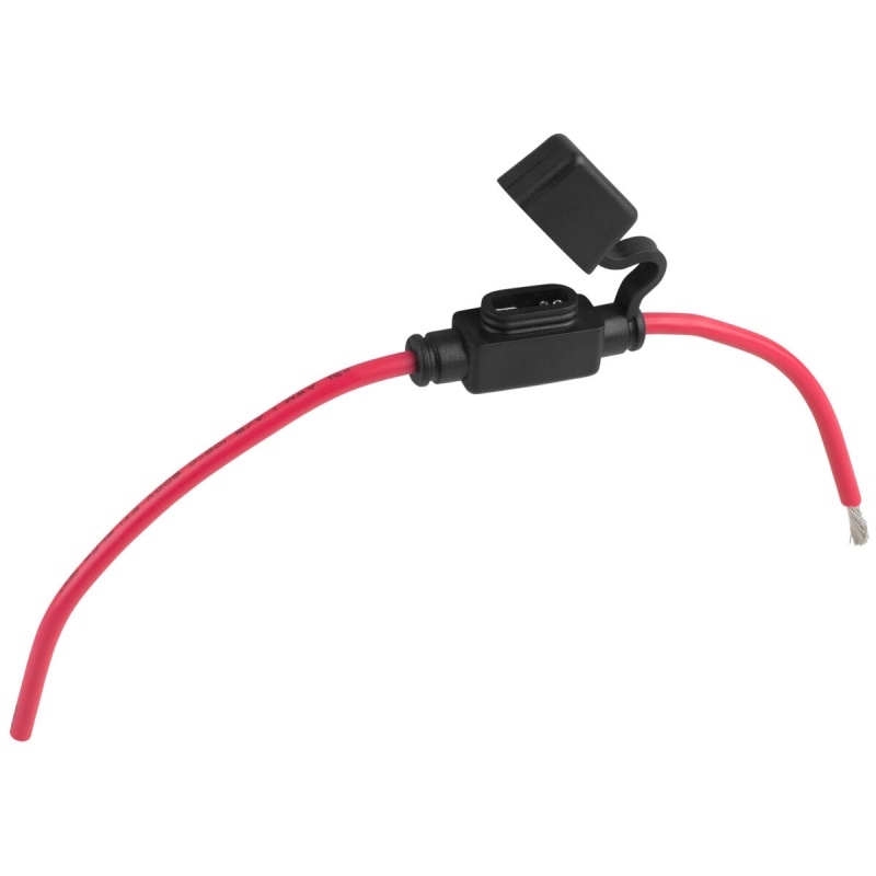 In-Line Mini Blade Atm Fuse Holder With 12 Awg Wire Leads